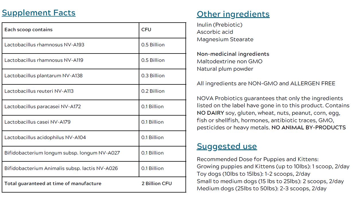 Growth Formulation Probiotics (成長配方益生菌) 2B - 100g