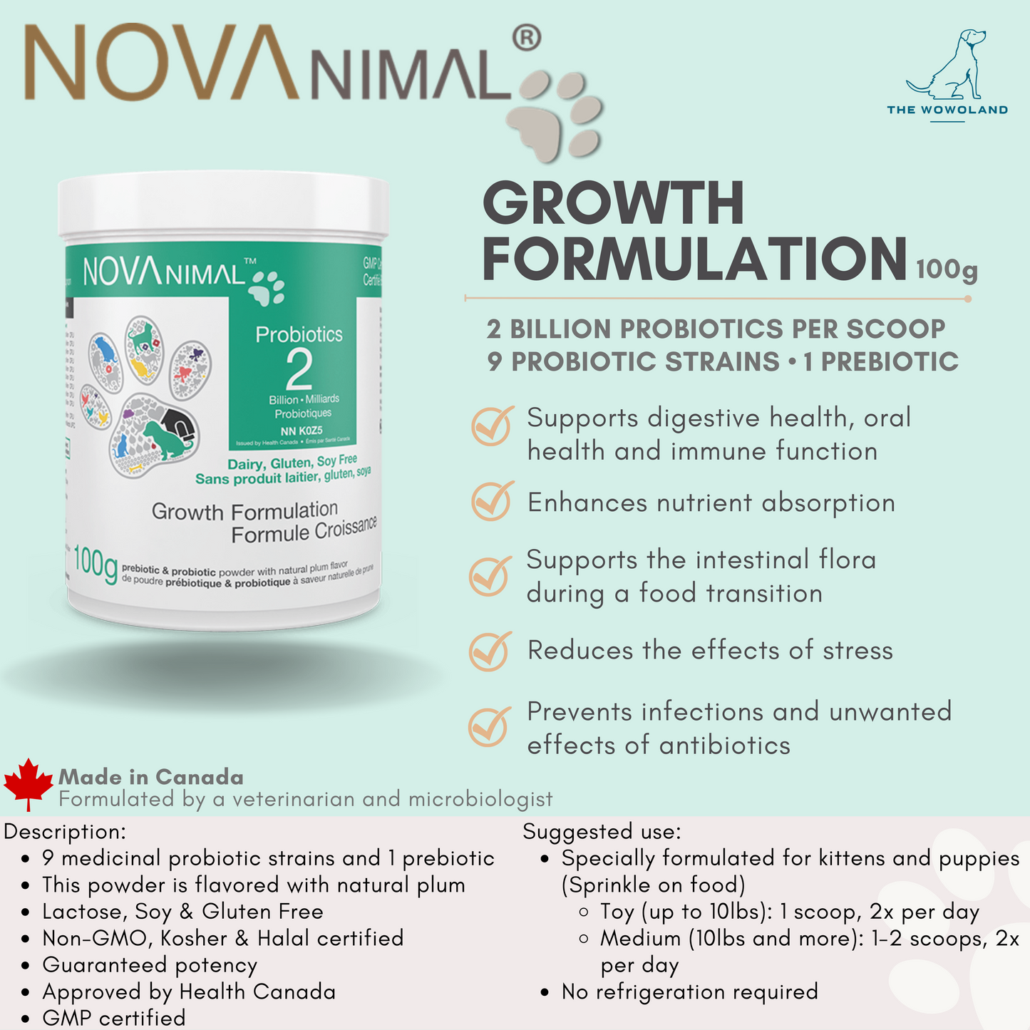 Growth Formulation Probiotics (成長配方益生菌) 2B - 100g