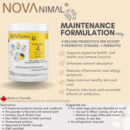 Maintenance Formula Probiotics (保健配方益生菌) 4B - 100g